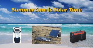 Portable solar devices for outdoor use