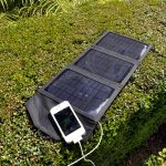Portable solar charger cell phone