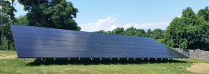 Ground mounted solar residential example