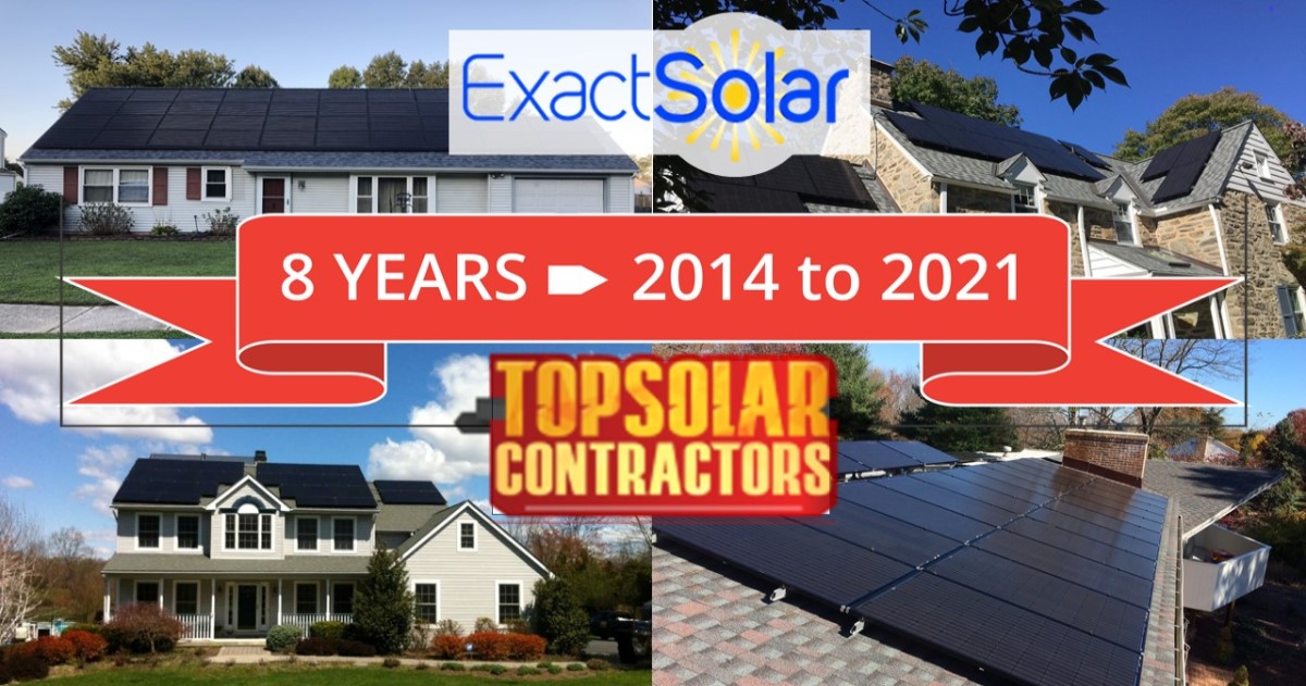 Exact Solar a Top Contractor for 2021