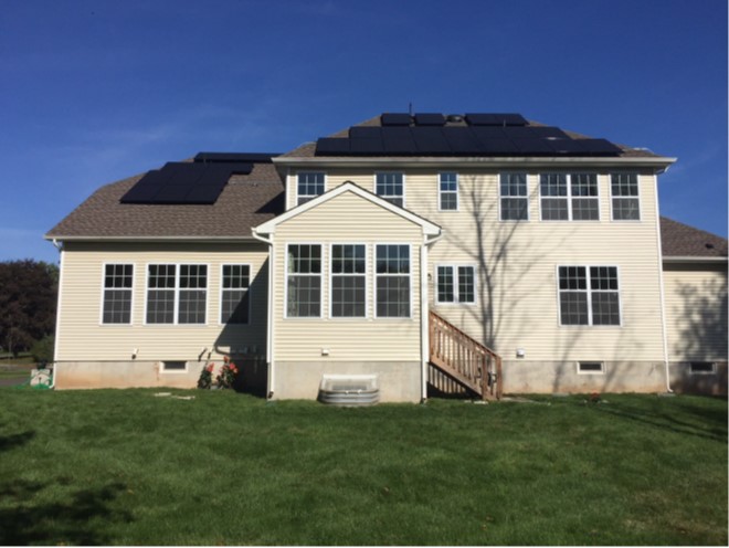 Solar home in Princeton New Jersey