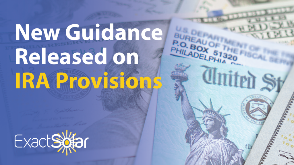 Guidance Announced by the IRS on Inflation Reduction Act Provisions