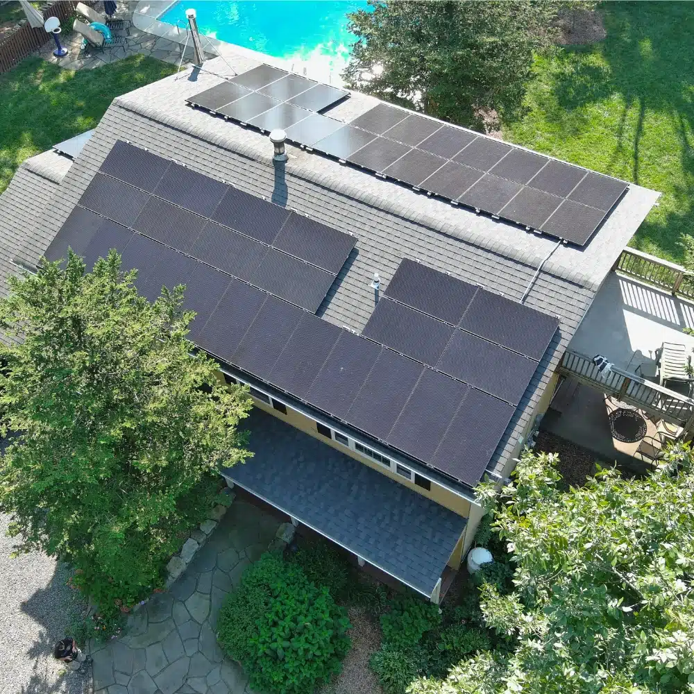Roof-mounted solar installation by Exact Solar