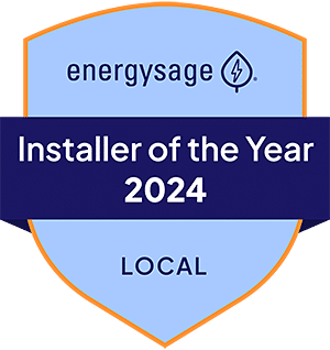 EnergySage Installer of the Year 2024 award badge