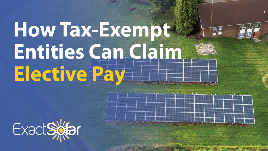 How tax exempt entities can claim elective pay