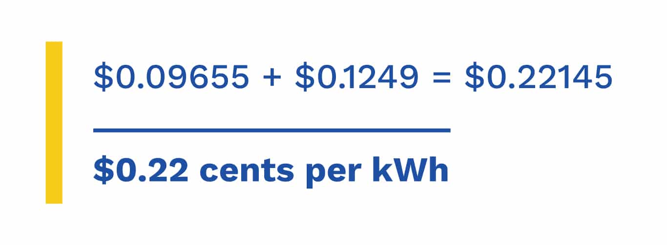 Adding to find your true electric rate