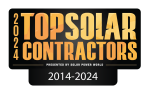 Top Solar Contractors Award for 2014 to 2024