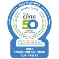 The Civic 50 of Greater Philadelphia's Most Community Minded Business 2023 Honoree Badge